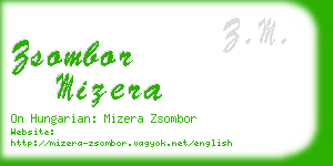 zsombor mizera business card